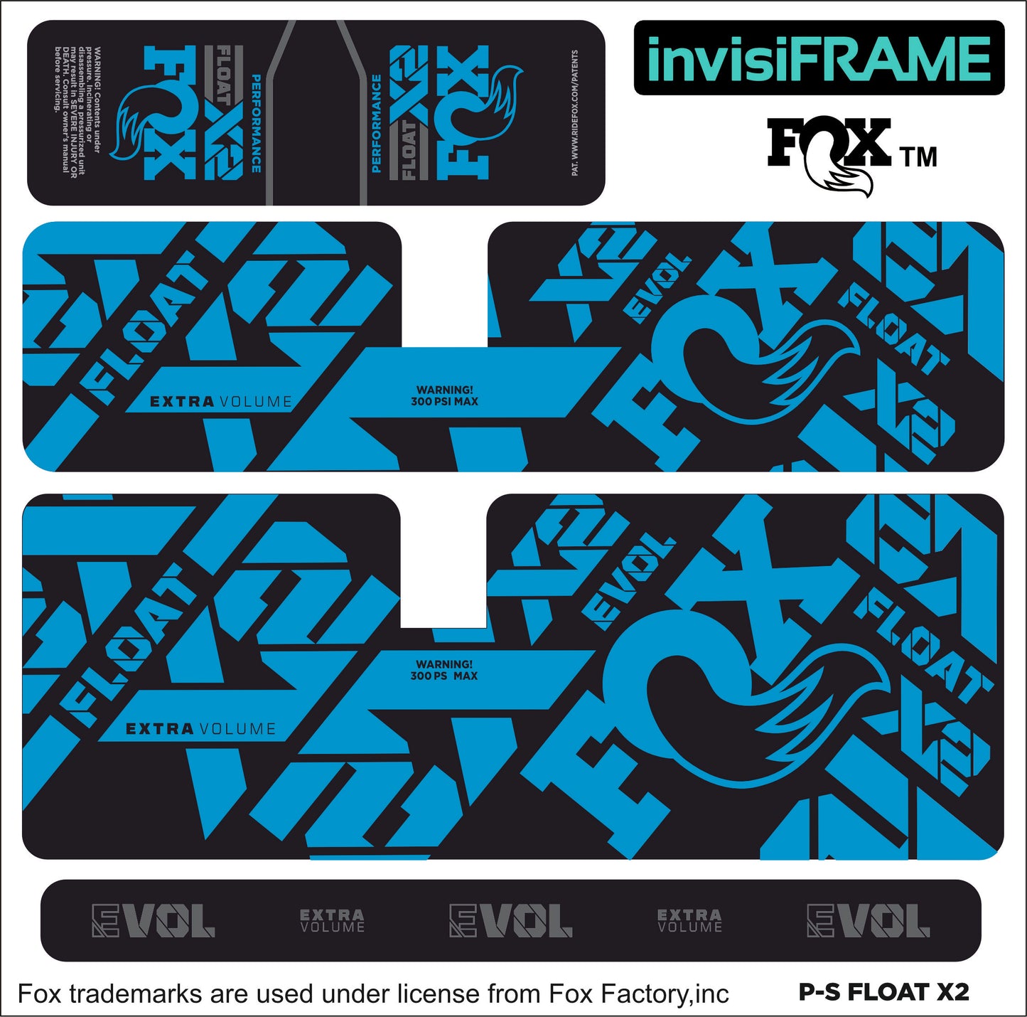 Fox Float X2 Performance 2022 Decals