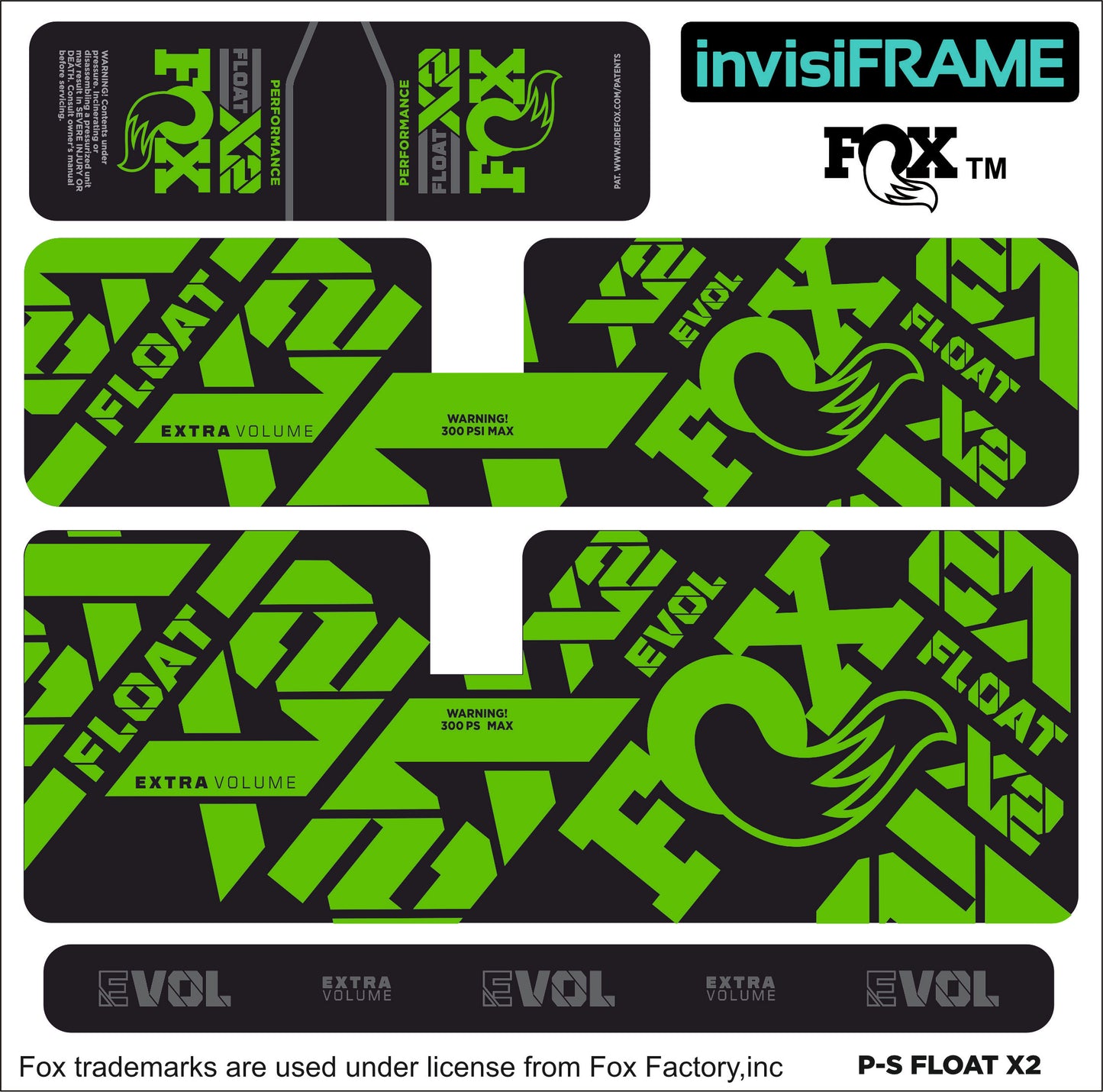 Fox Float X2 Performance 2022 Decals