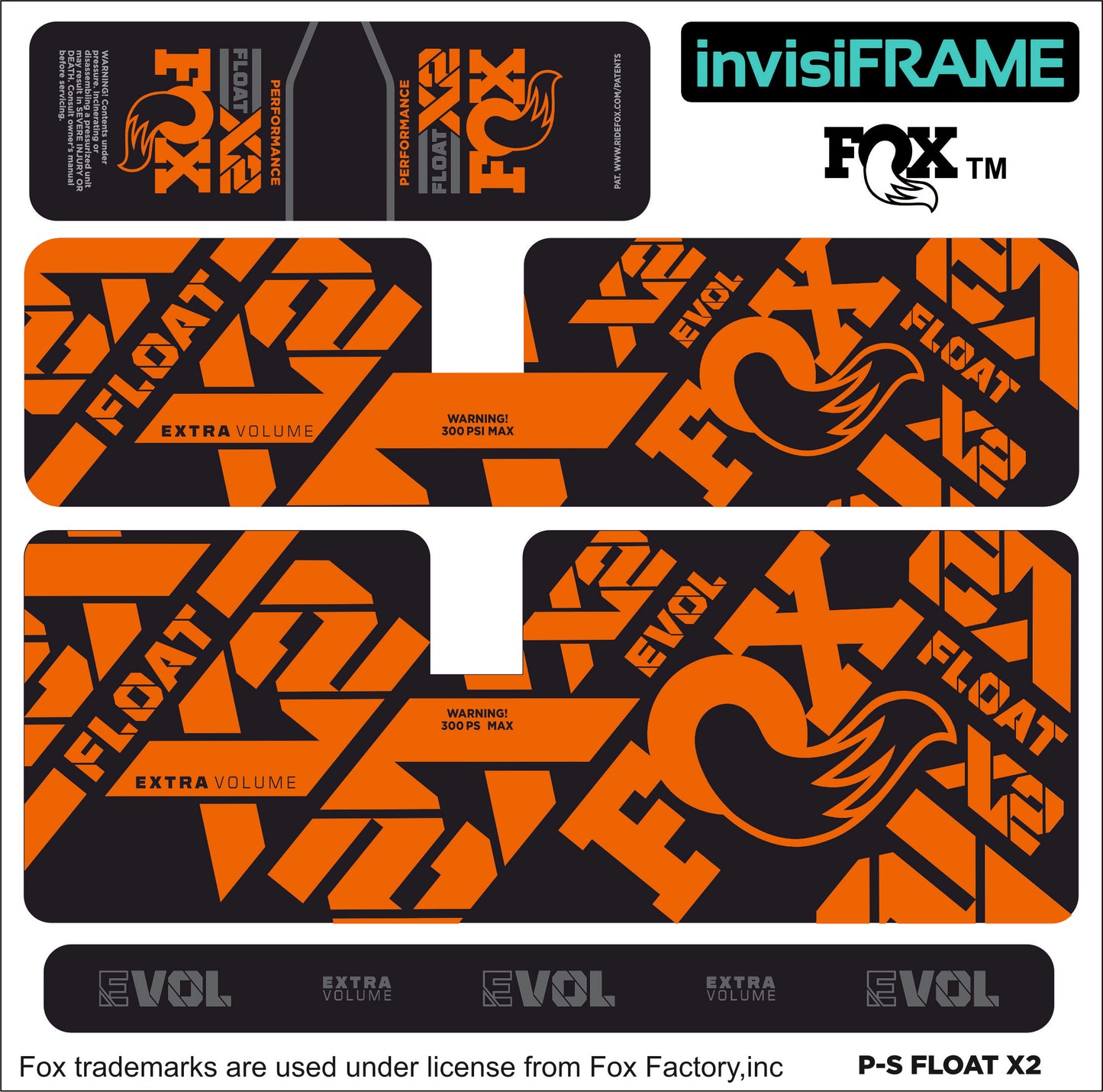 Fox Float X2 Performance 2022 Decals