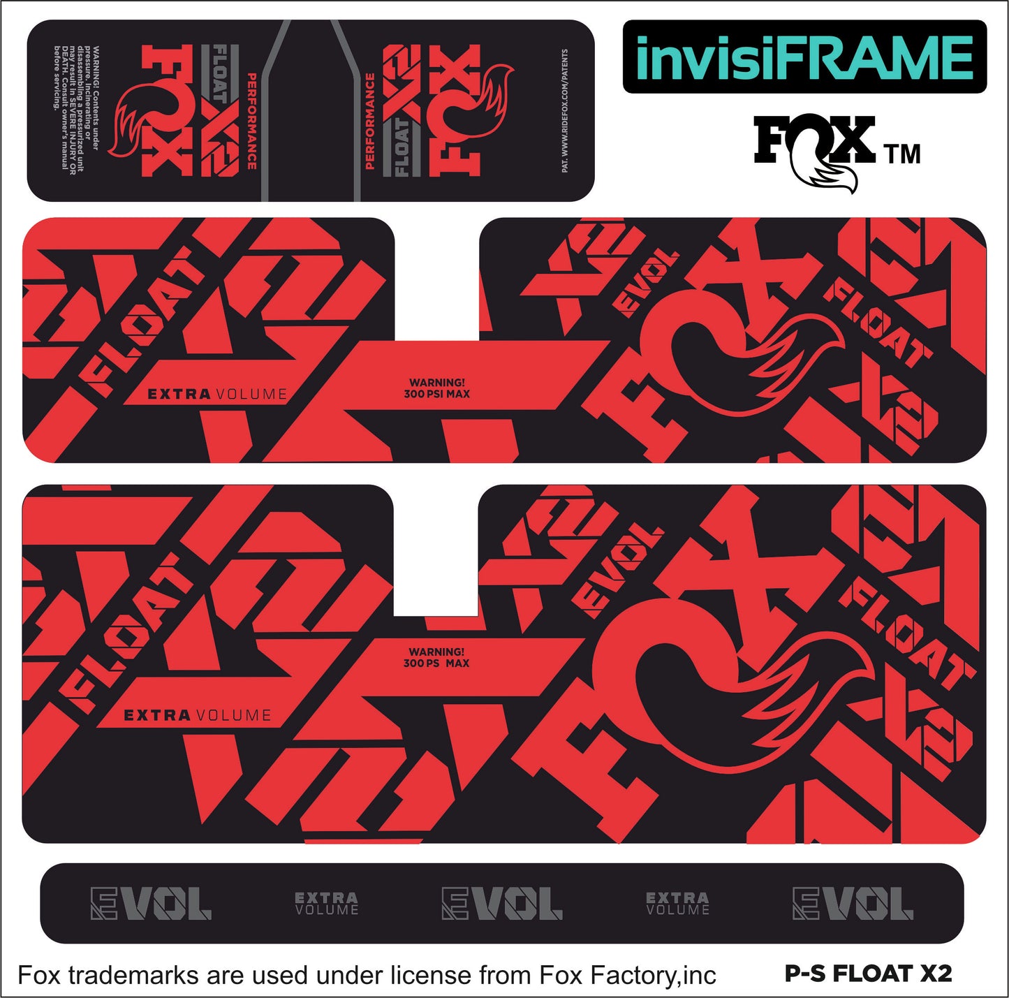 Fox Float X2 Performance 2022 Decals