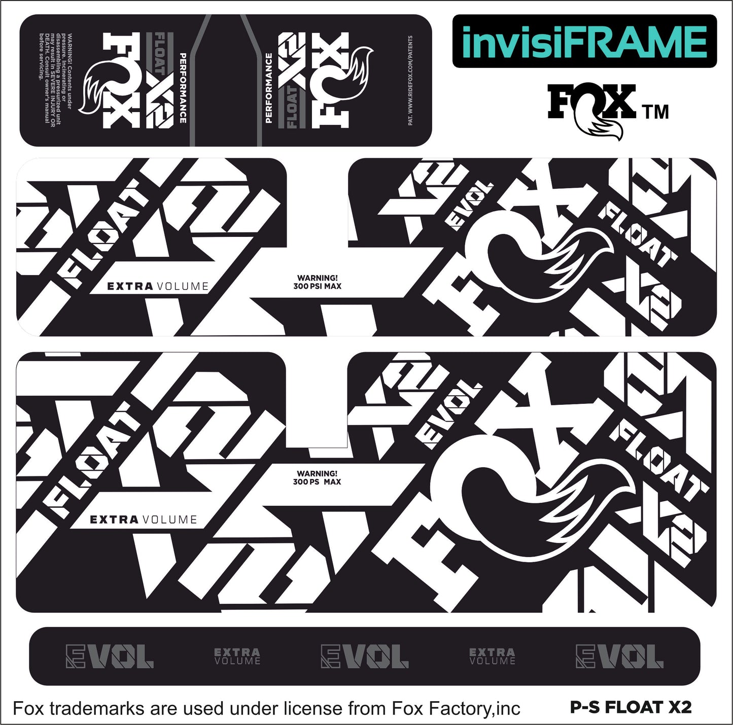 Fox Float X2 Performance 2022 Decals