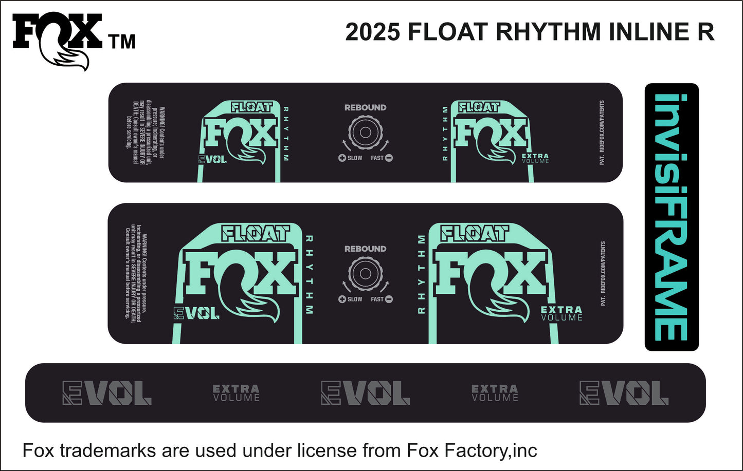 Fox Float Rhythm inline R 2025 decal