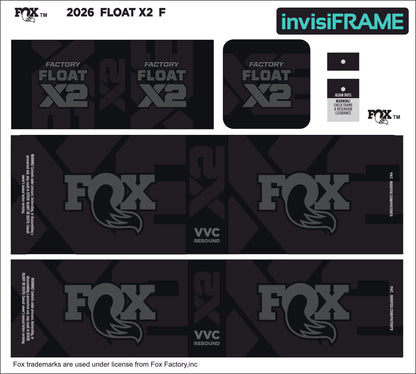 Fox Float X2 Factory 2026 Decals