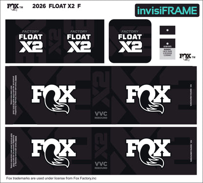 Fox Float X2 Factory 2026 Decals