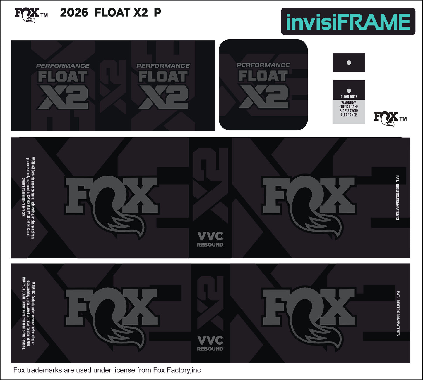 Fox Float X2 Performance 2026 Decals