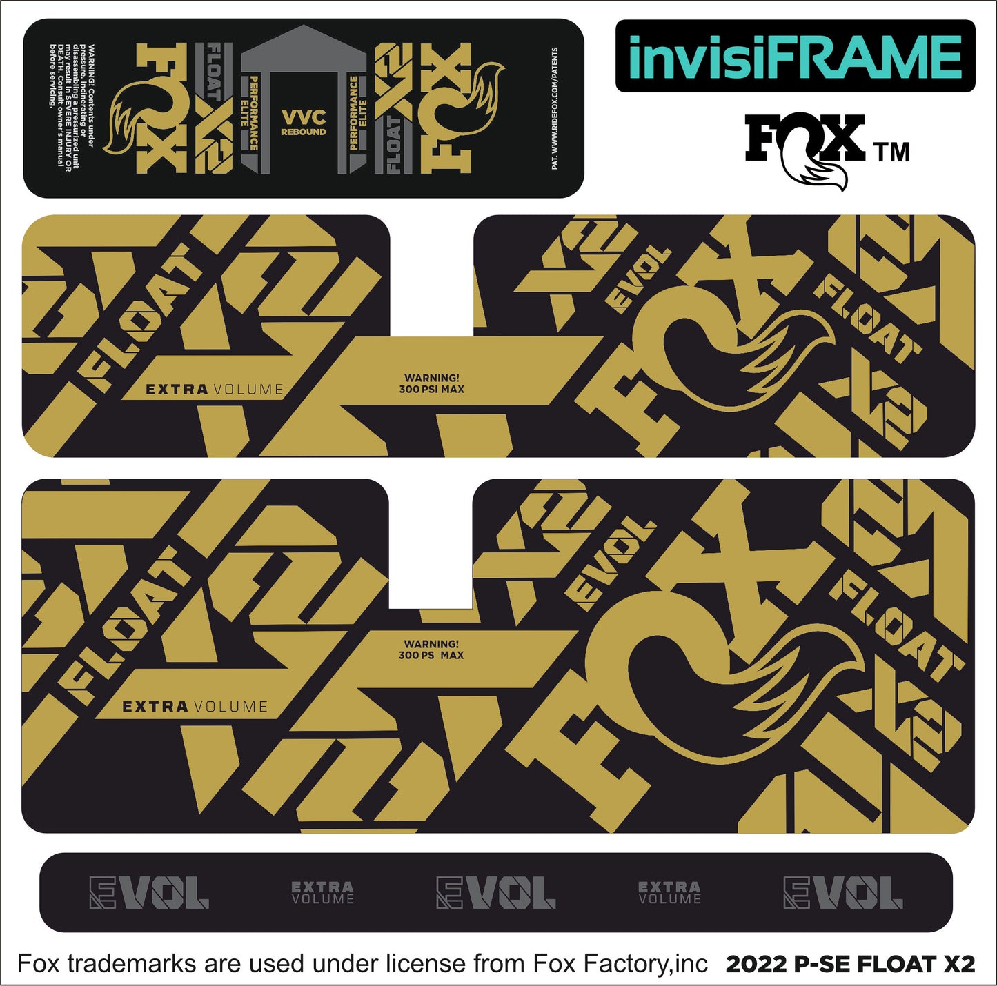 Fox Float X2 Performance Elite 2022 Decals