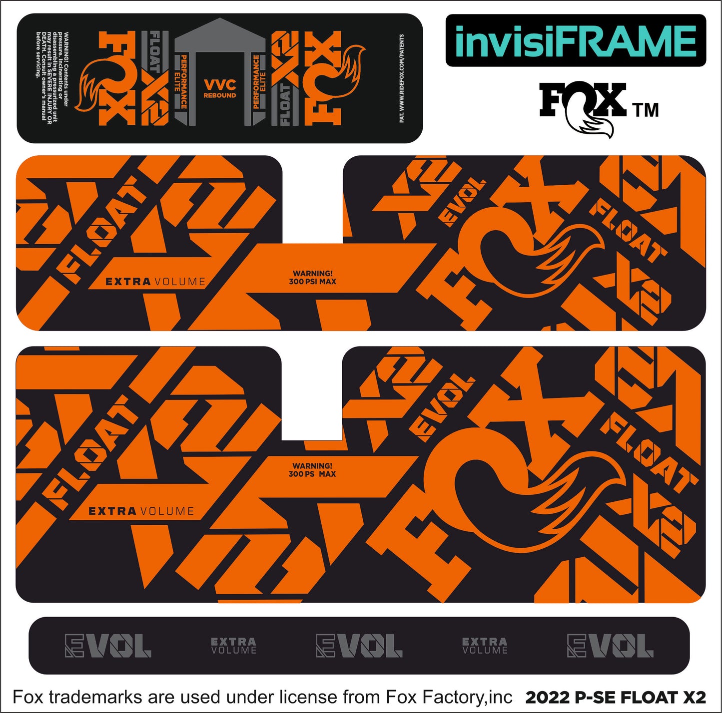 Fox Float X2 Performance Elite 2022 Decals