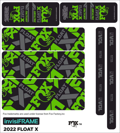 Fox Float X Factory 2022 Decals