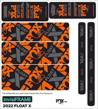 Fox Float X Factory 2022 Decals