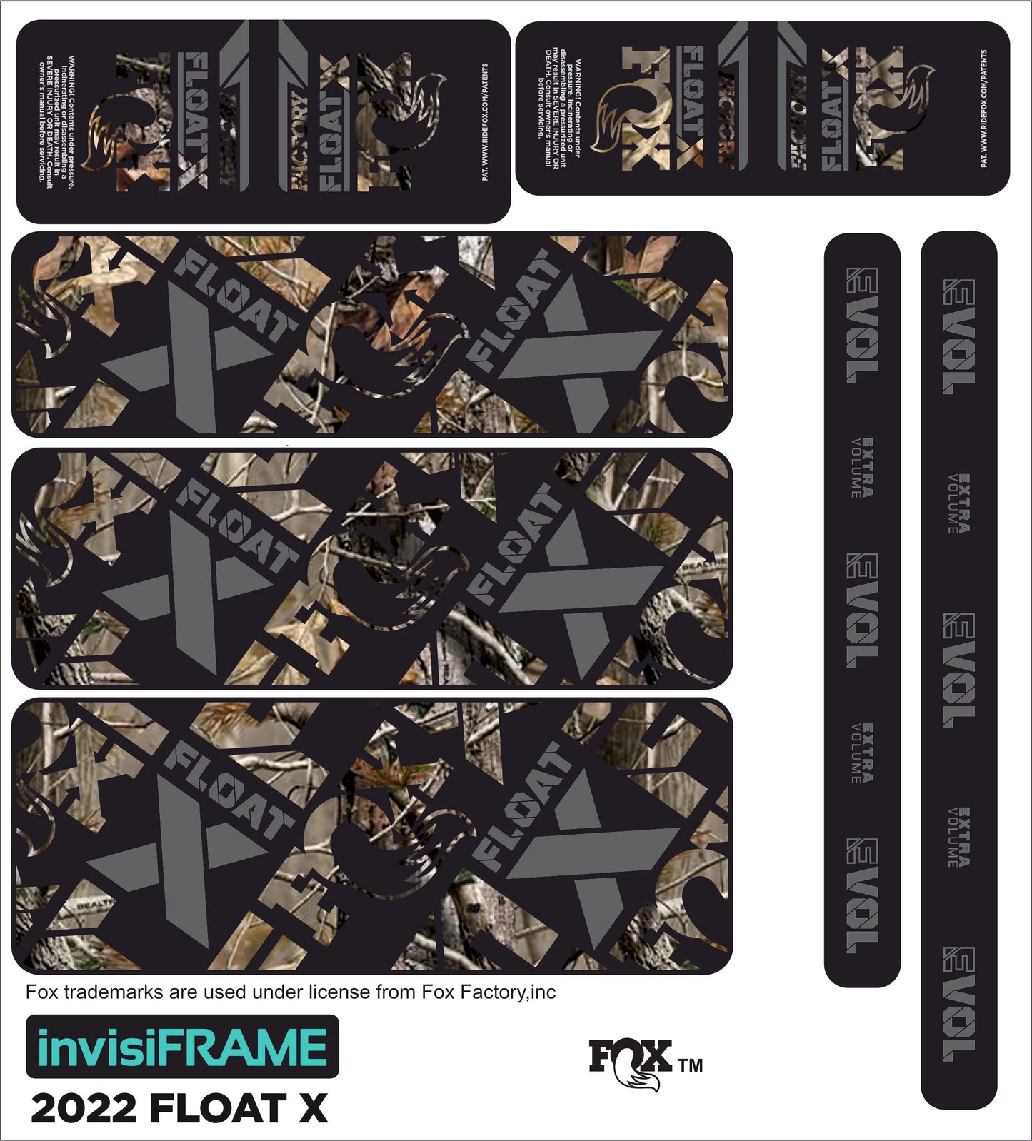 Fox Float X Factory 2022 Decals