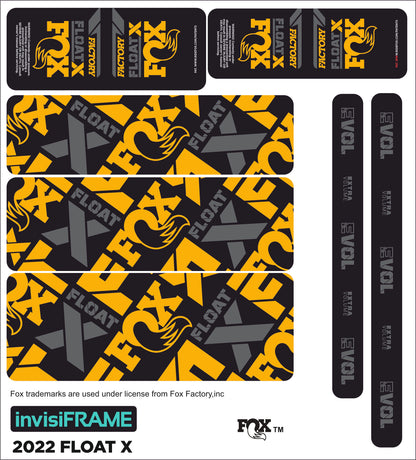 Fox Float X Factory 2022 Decals