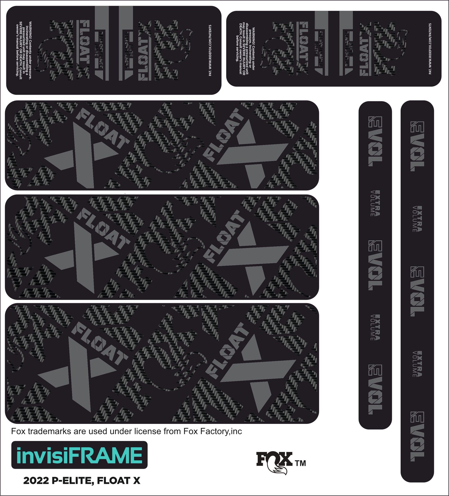 Fox Float X Performance Elite 2022 Decals