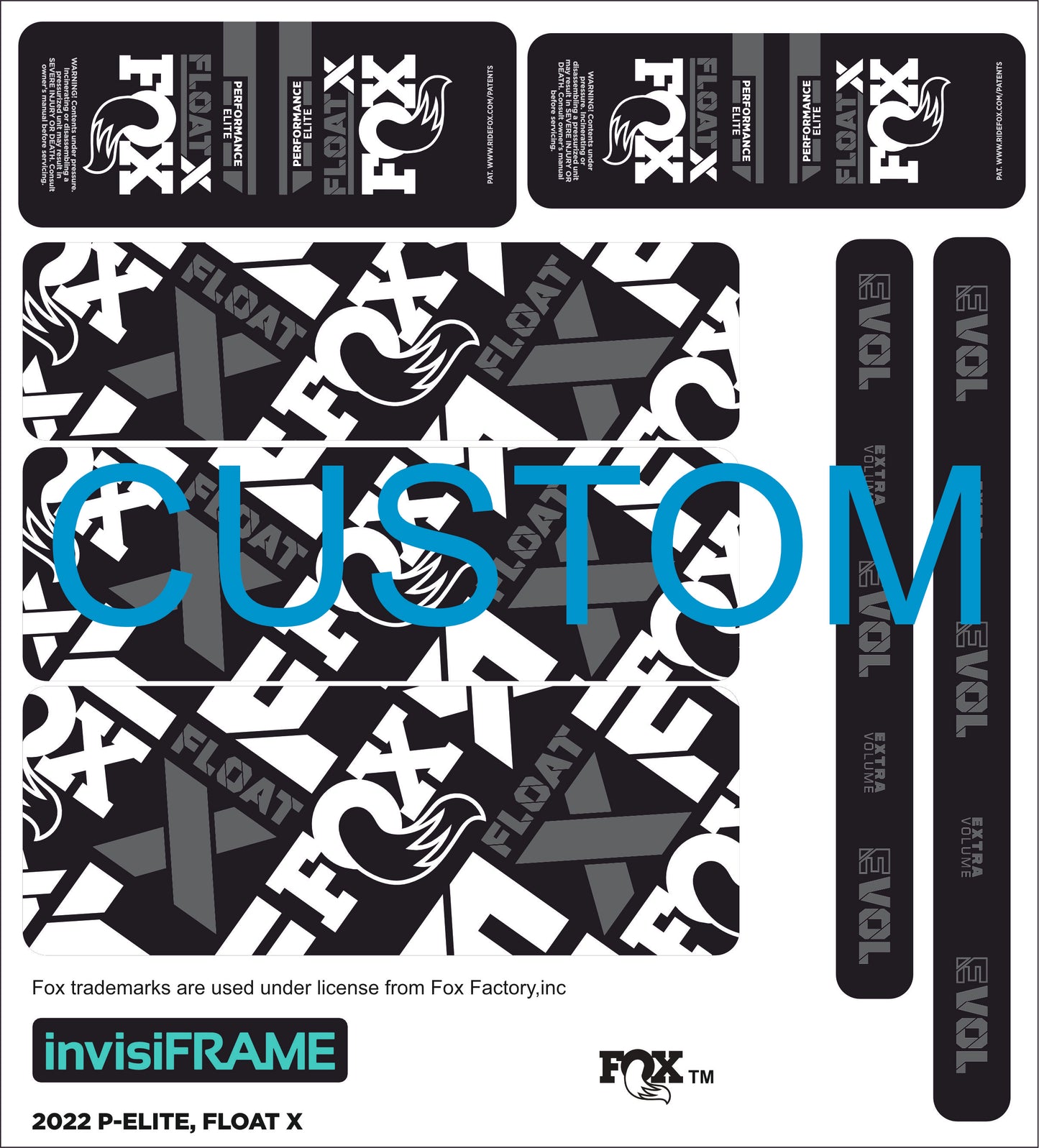Fox Float X Performance Elite 2022 Decals