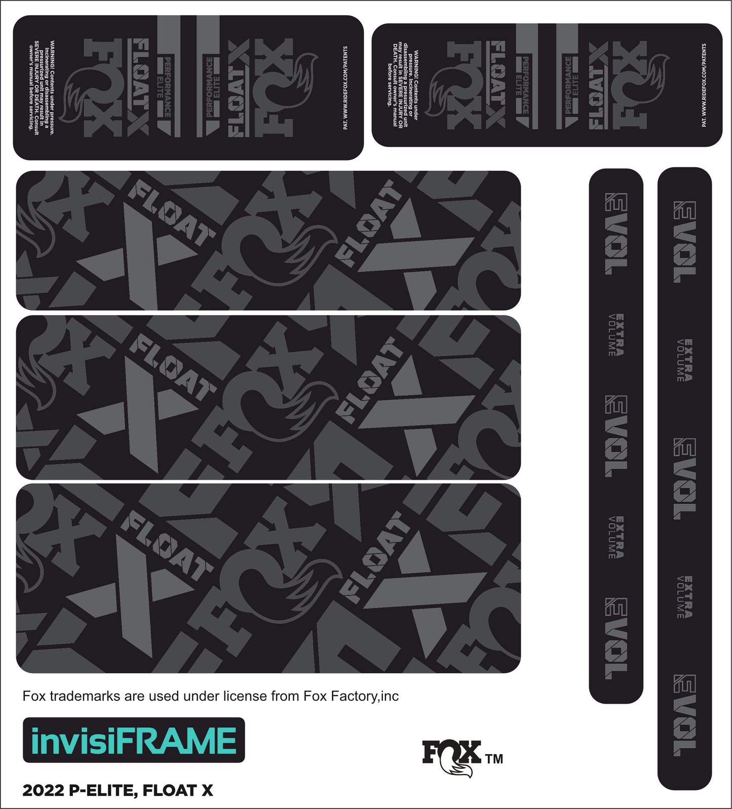 Fox Float X Performance Elite 2022 Decals