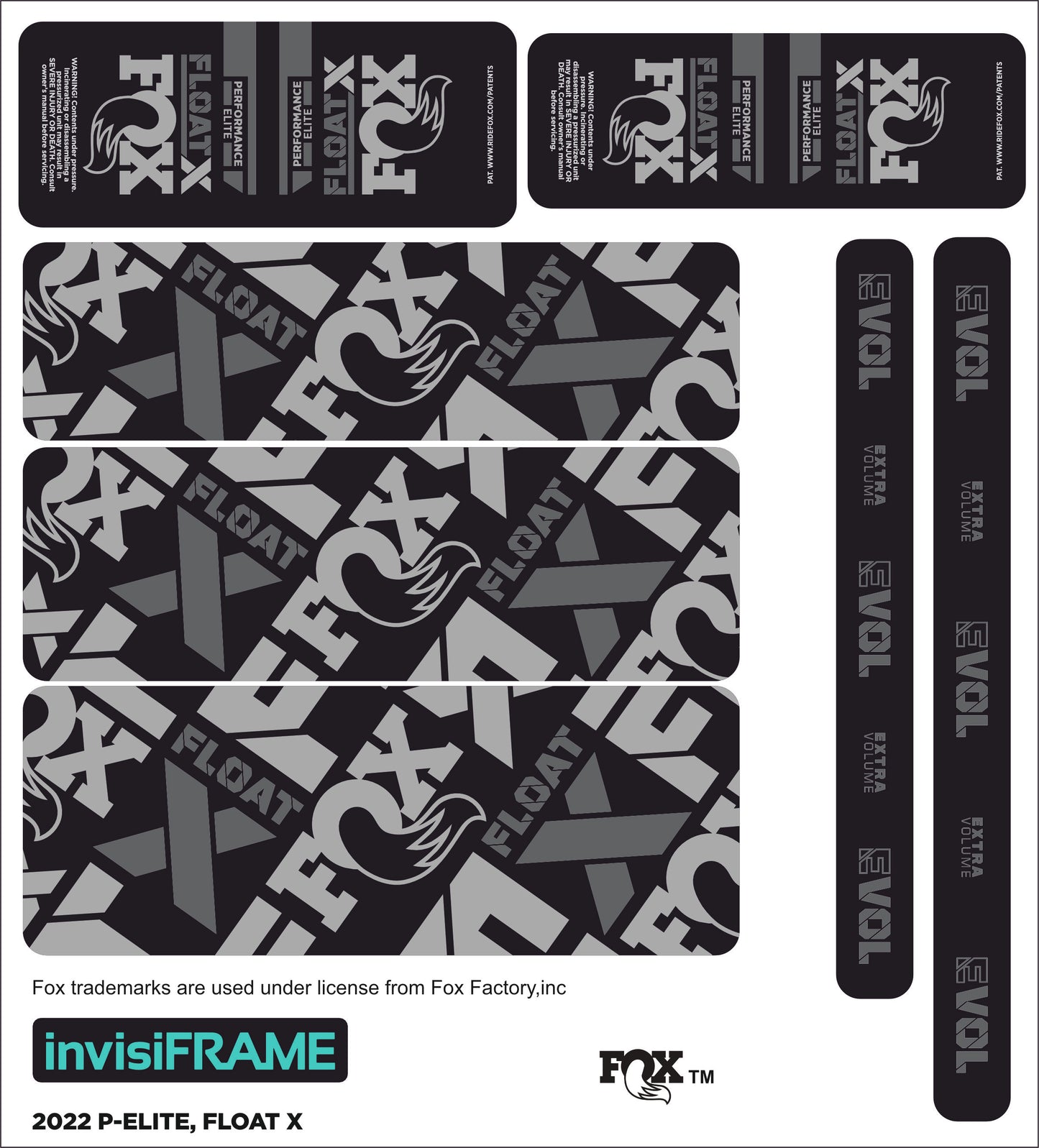 Fox Float X Performance Elite 2022 Decals