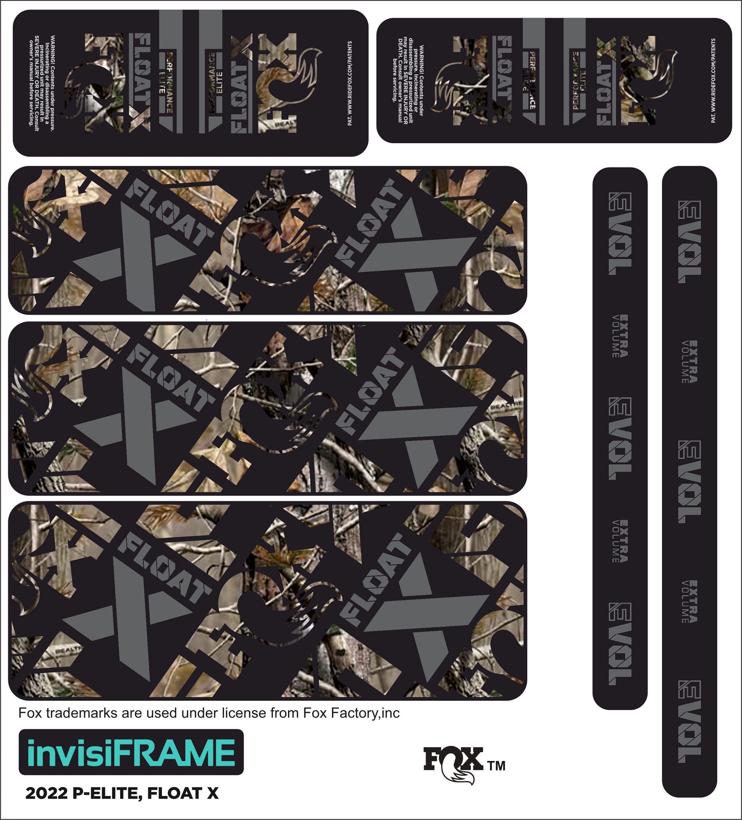 Fox Float X Performance Elite 2022 Decals