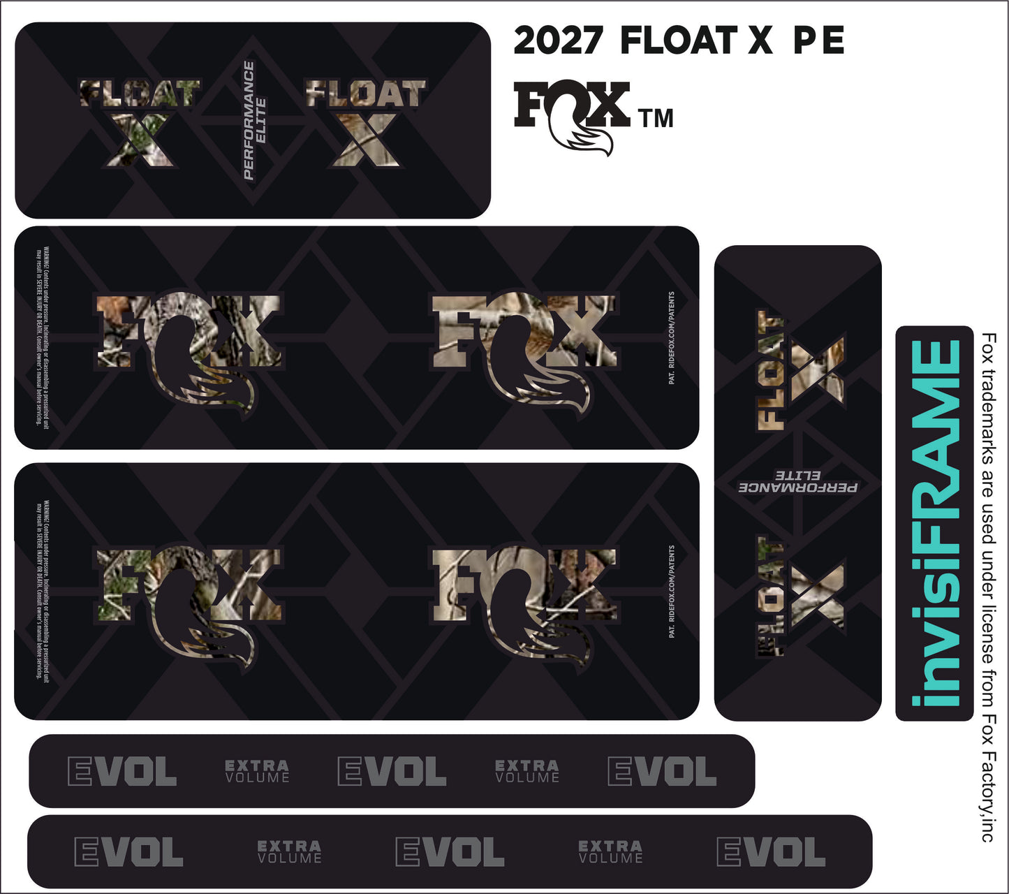 Fox Float X Performance Elite 2027 Decals