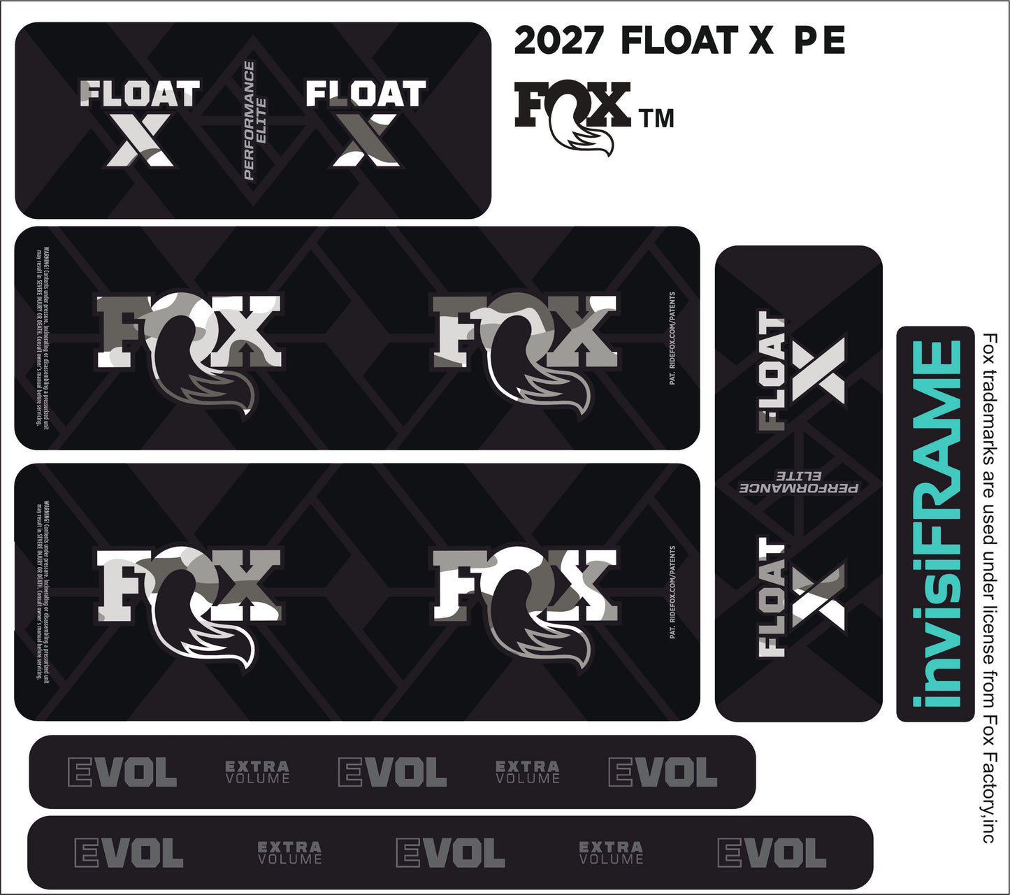 Fox Float X Performance Elite 2027 Decals