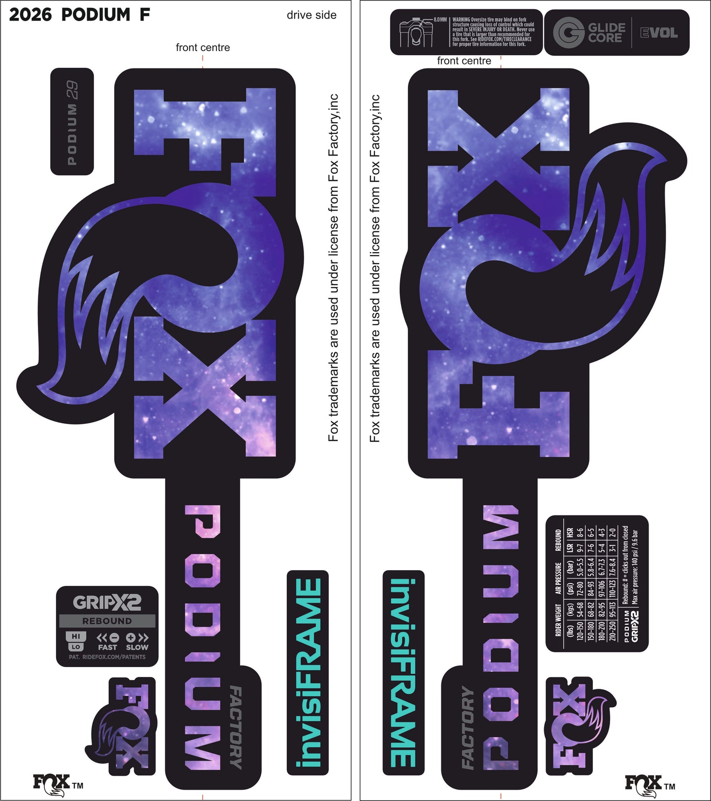 FOX PODIUM FACTORY 2026