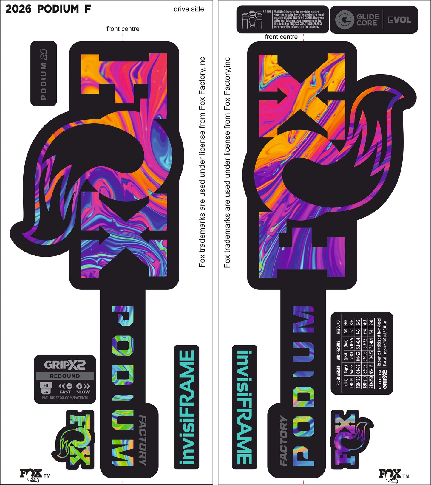 FOX PODIUM FACTORY 2026