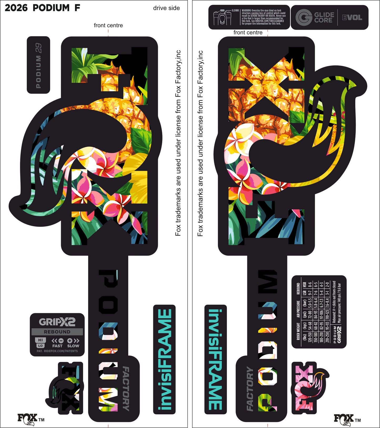 FOX PODIUM FACTORY 2026