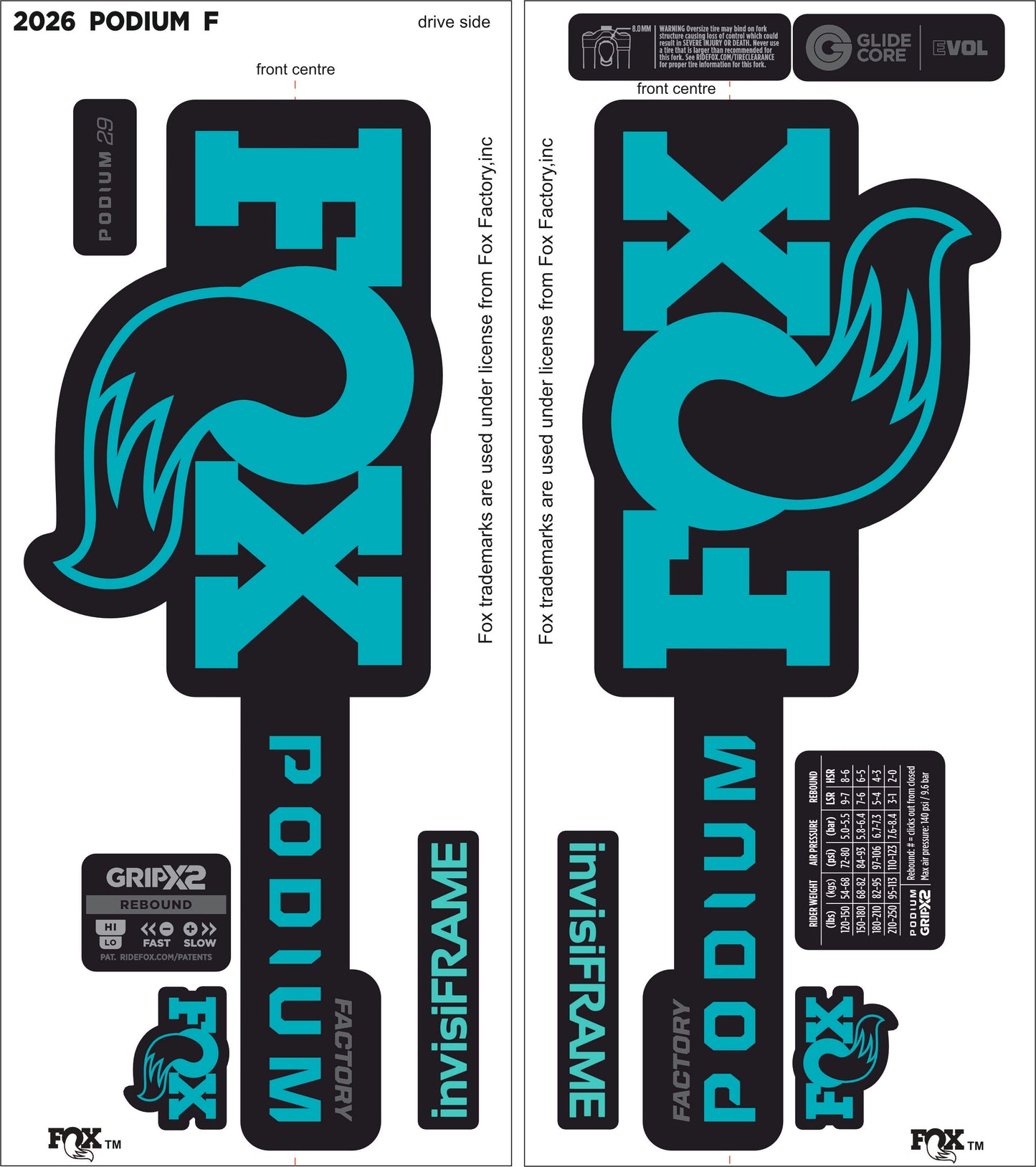 FOX PODIUM FACTORY 2026