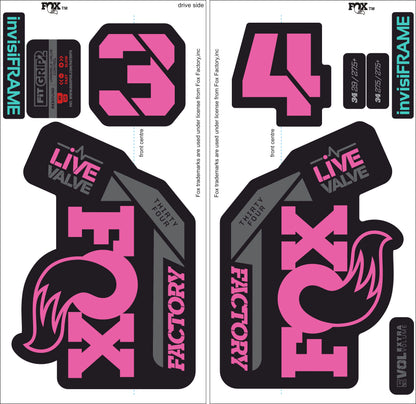 Fox 34 Factory LIVE VALVE 2021 Decals
