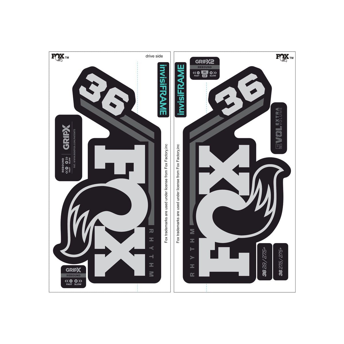 Fox 36 Rhythm 2027 Decals