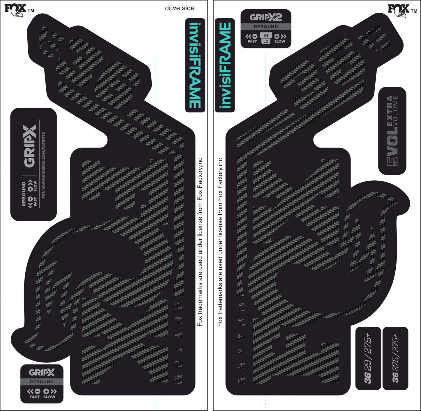 Fox 36 Rhythm E BIKE 2027 Decals