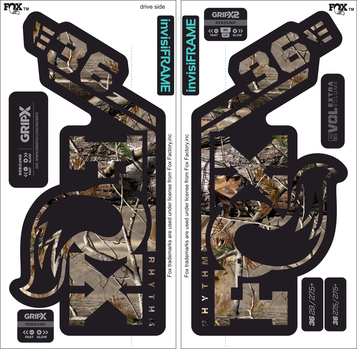 Fox 36 Rhythm E BIKE 2027 Decals