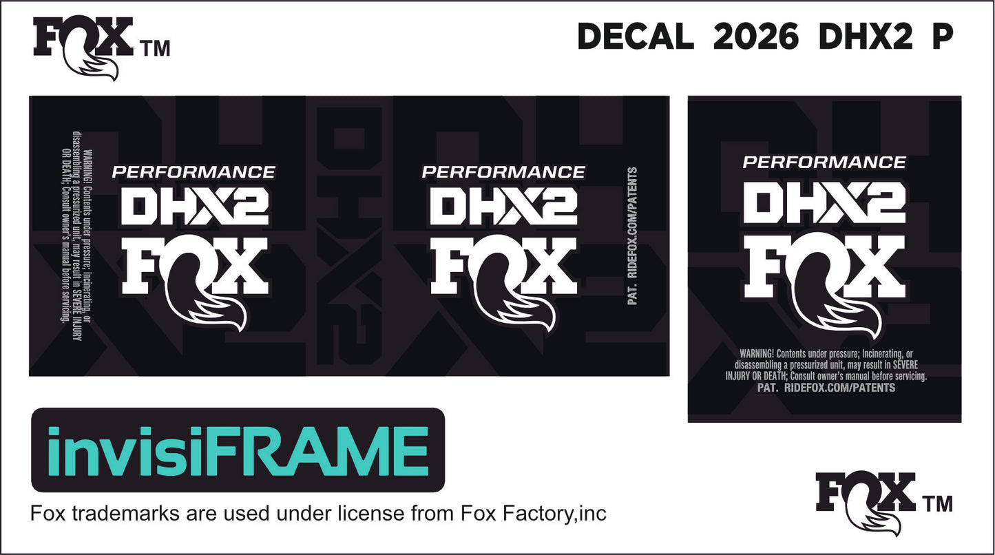 Fox DHX2 Performance 2026 Decals