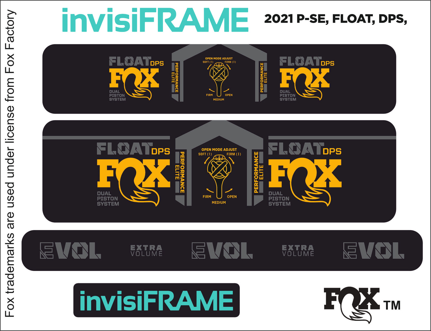 Fox Float DPS Performance Elite 2021 Decals