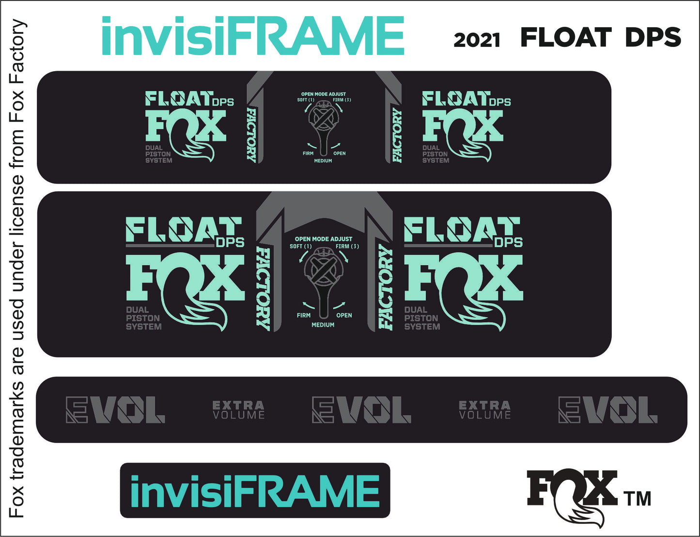 Fox Float DPS Factory 2021 Decal