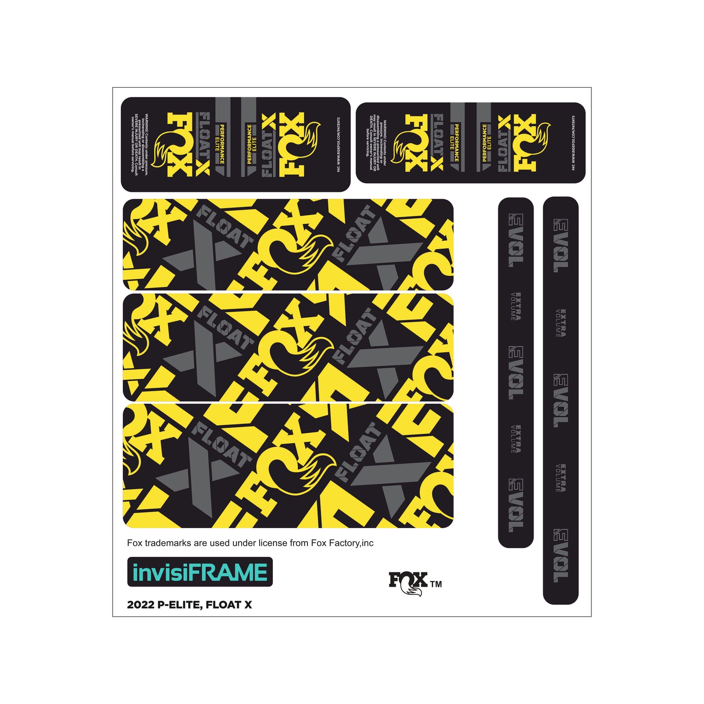 Fox Float X Performance Elite 2022 Decals