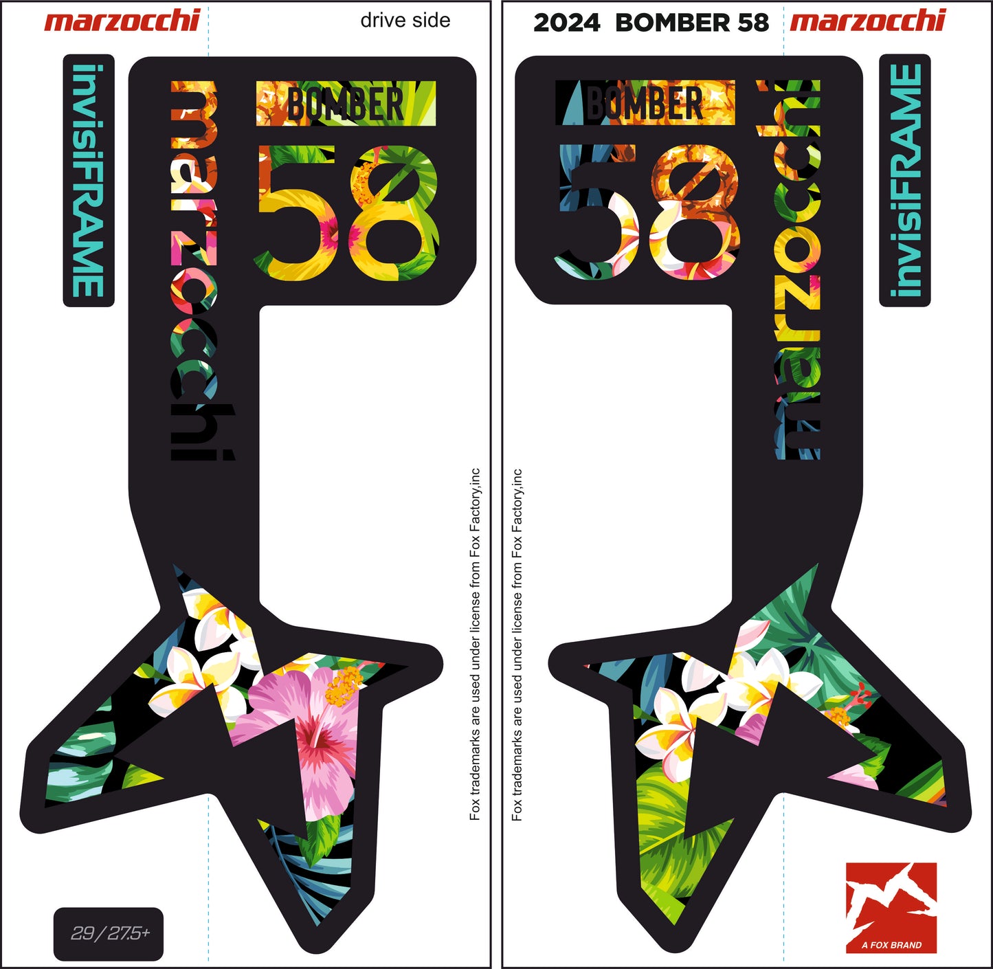 Marzocchi Bomber 58 2024 Decals