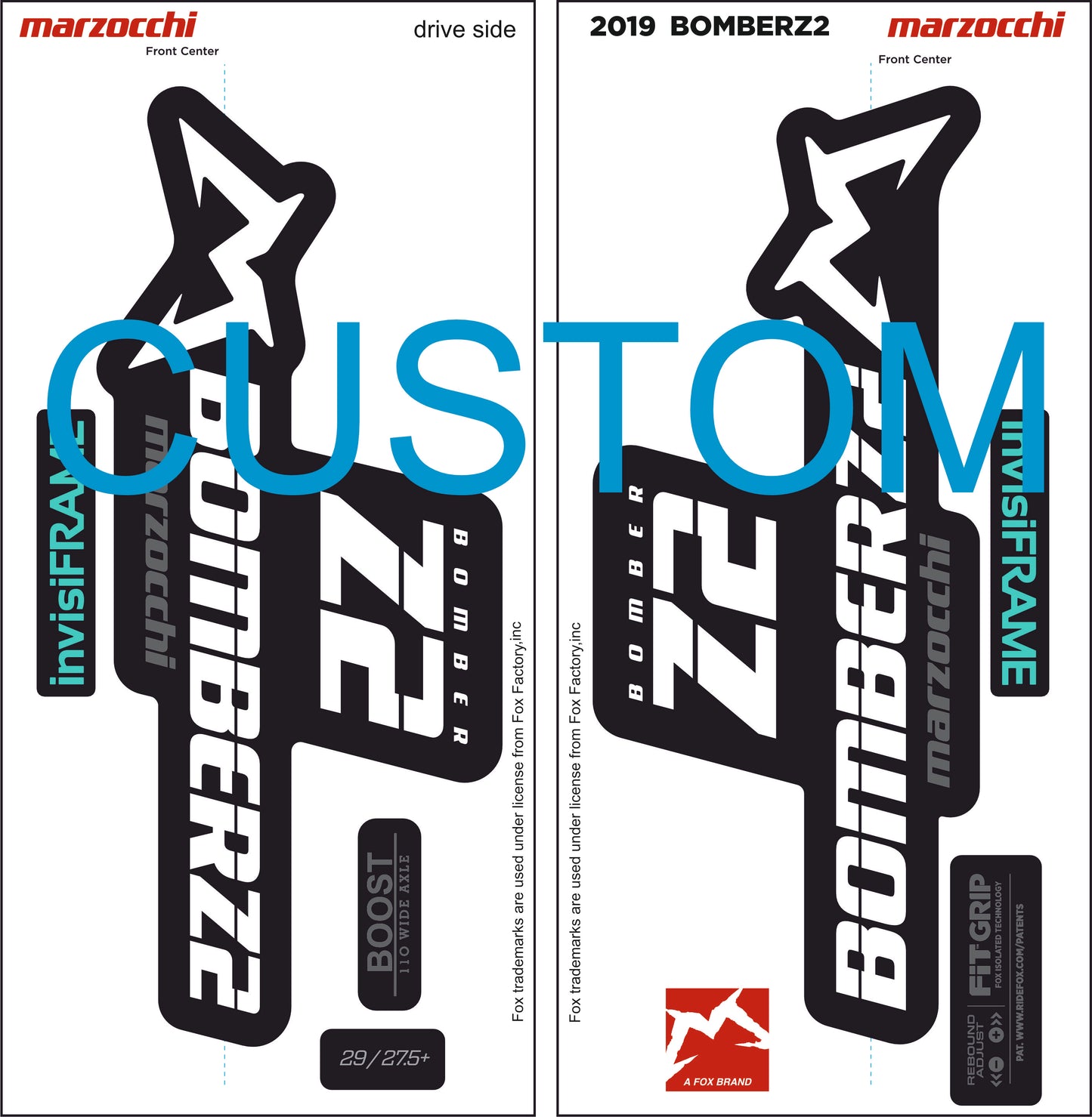 Marzocchi Bomber Z2 2019 Decals