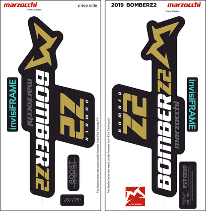 Marzocchi Bomber Z2 2019 Decals