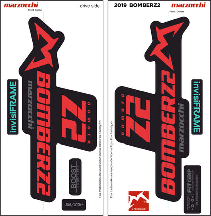 Marzocchi Bomber Z2 2019 Decals