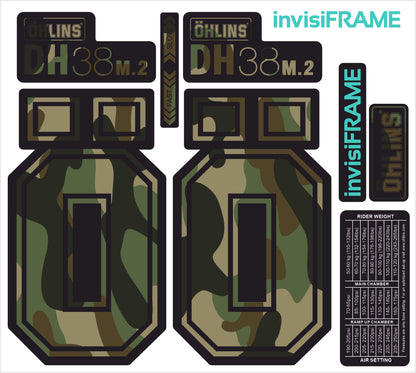Ohlins DH38 M.2 Fork Decals 2025