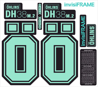 Ohlins DH38 M.2 Fork Decals 2025