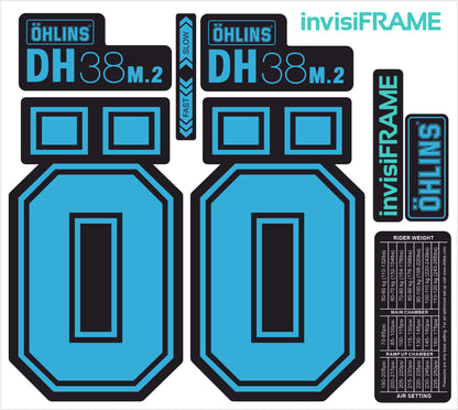 Ohlins DH38 M.2 Fork Decals 2025