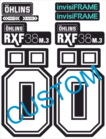 Ohlins RXF 38 M.3 Fork Decals 2025