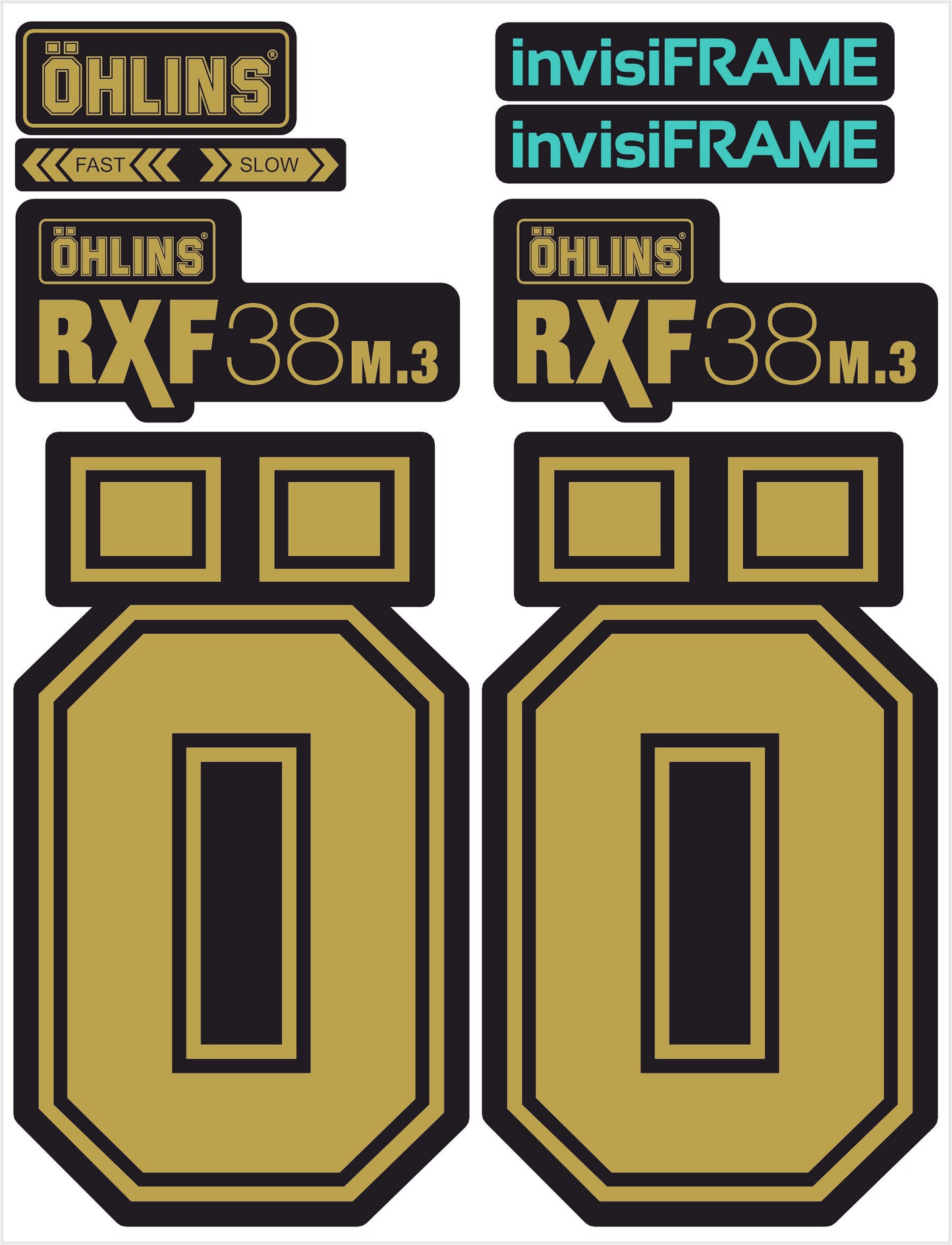 Ohlins RXF 38 M.3 Fork Decals 2025