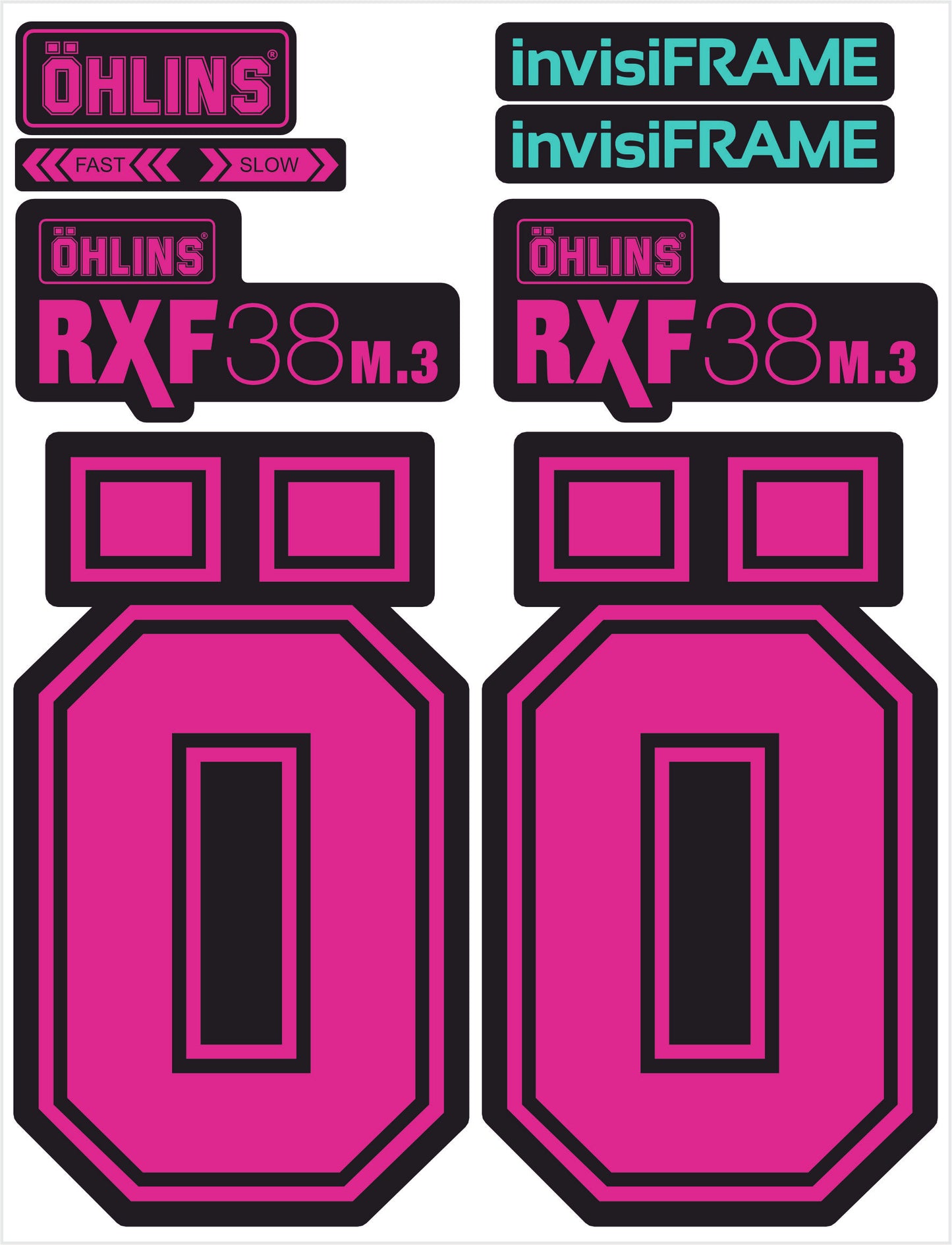 Ohlins RXF 38 M.3 Fork Decals 2025