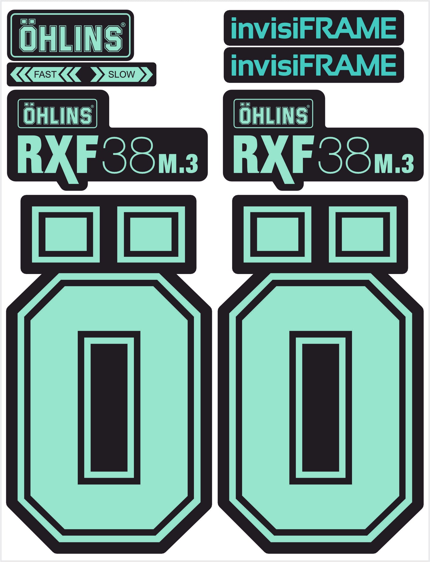 Ohlins RXF 38 M.3 Fork Decals 2025