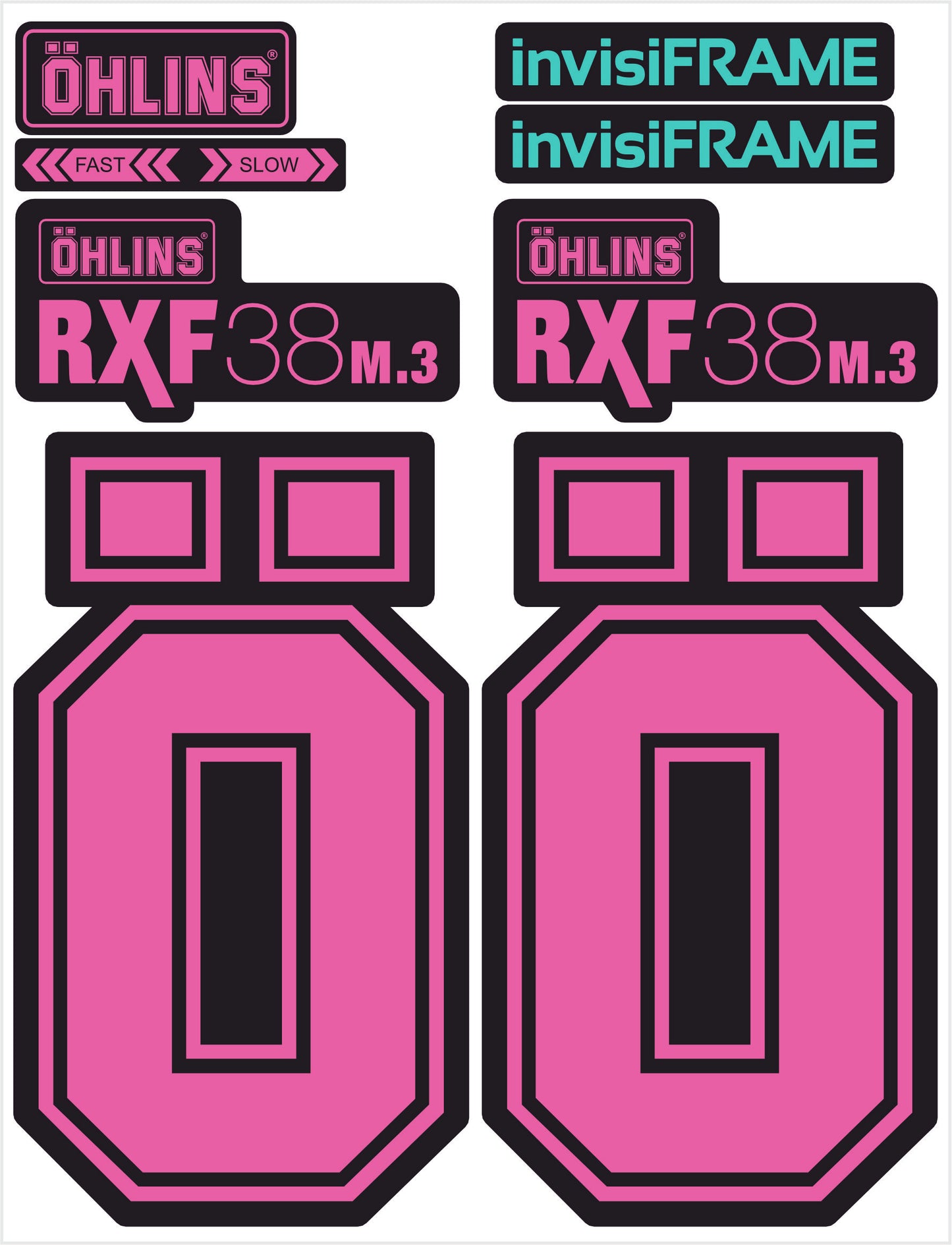 Ohlins RXF 38 M.3 Fork Decals 2025