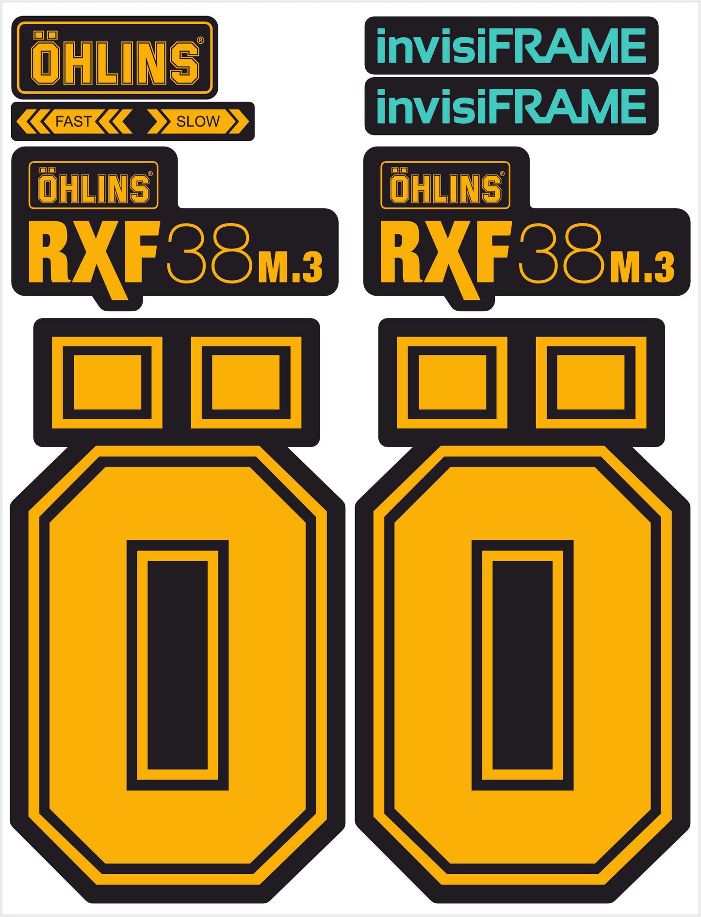 Ohlins RXF 38 M.3 Fork Decals 2025
