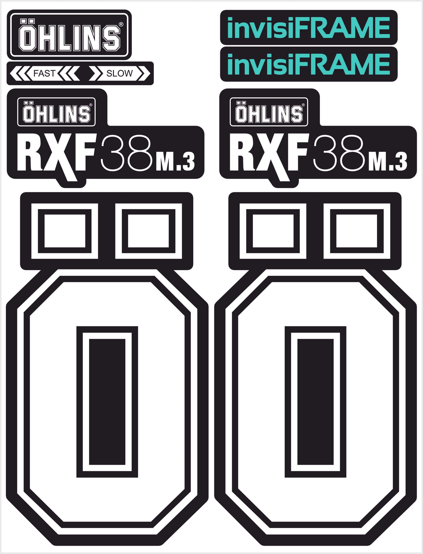 Ohlins RXF 38 M.3 Fork Decals 2025