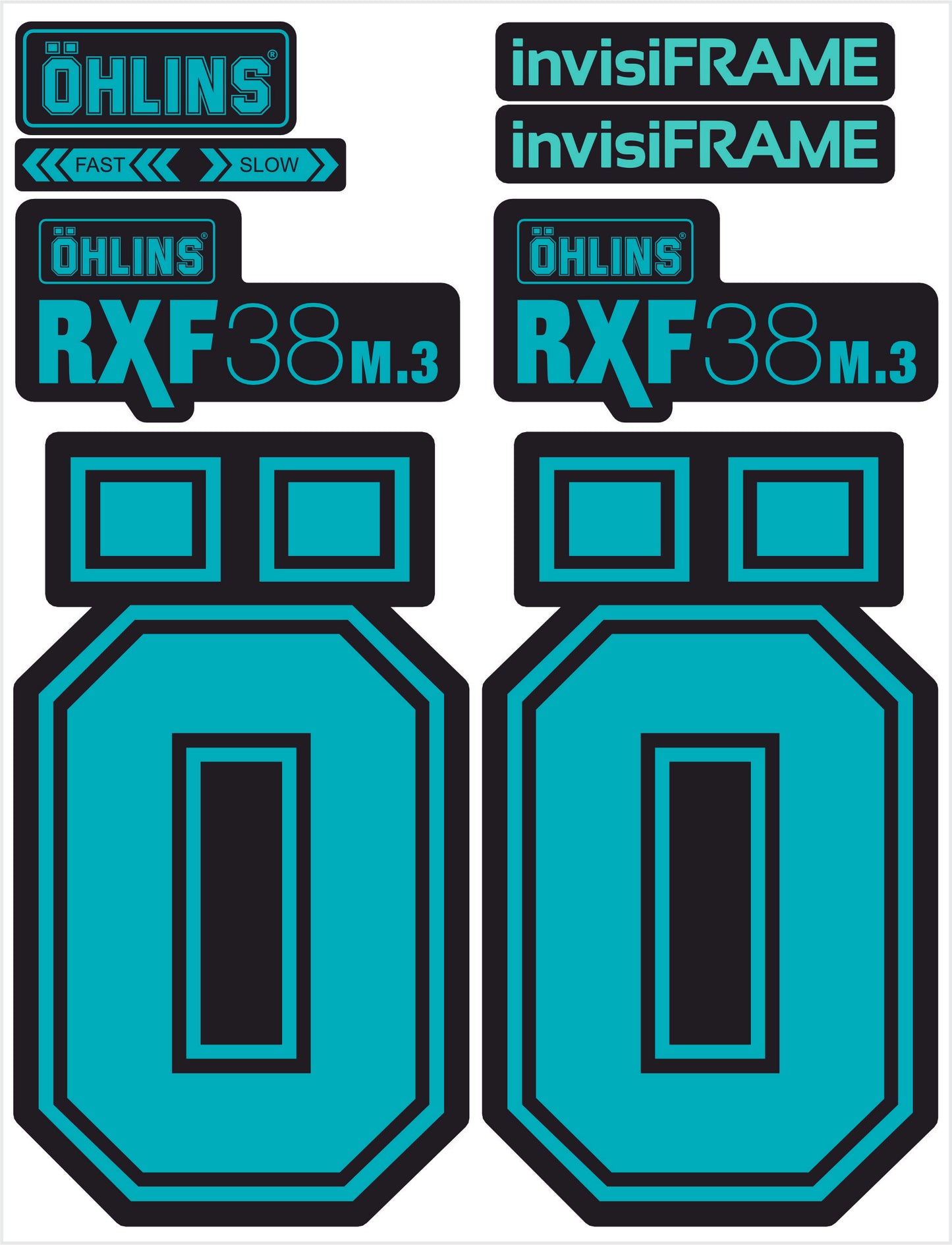 Ohlins RXF 38 M.3 Fork Decals 2025