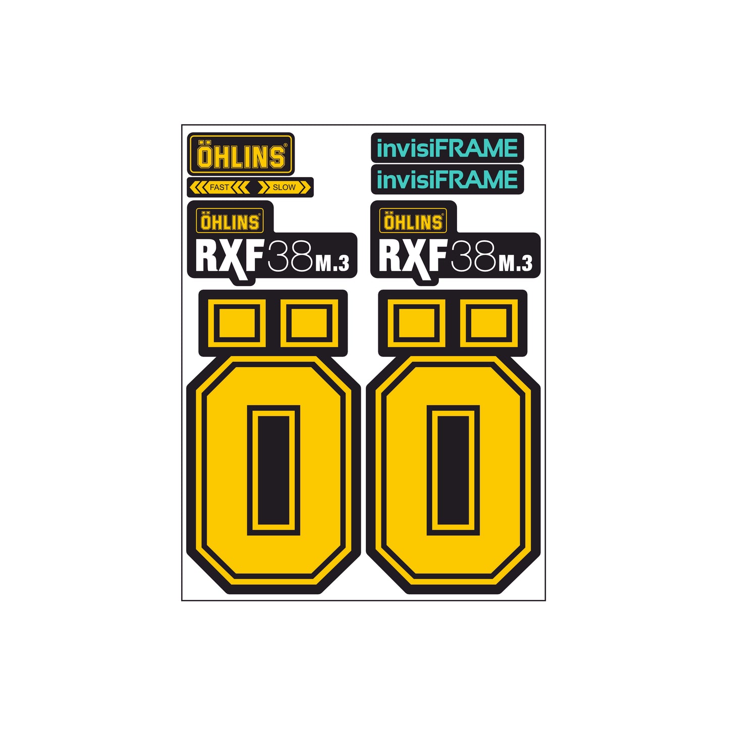 Ohlins RXF 38 M.3 Fork Decals 2025